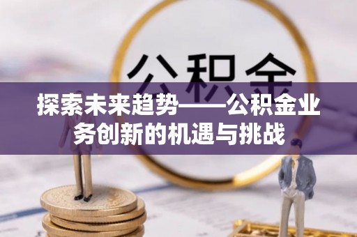 宁夏探索未来趋势——公积金业务创新的机遇与挑战