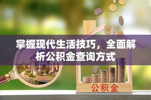 宁夏掌握现代生活技巧，全面解析公积金查询方式