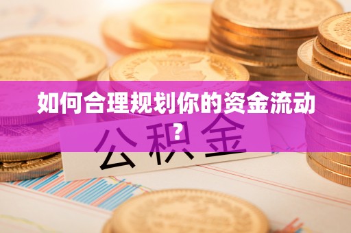 宁夏如何合理规划你的资金流动？