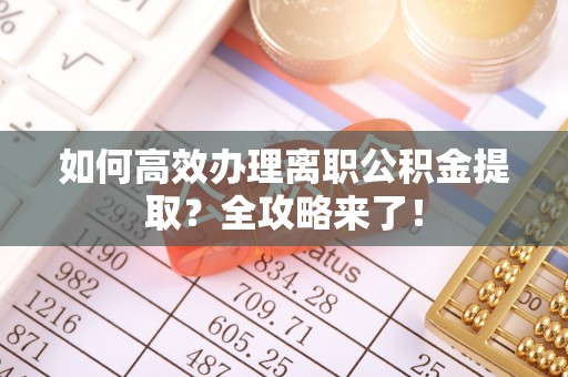 宁夏如何高效办理离职公积金提取？全攻略来了！