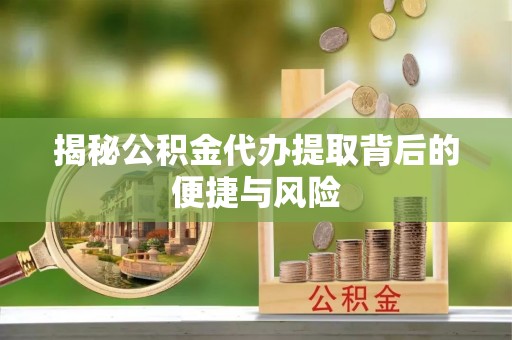 宁夏揭秘公积金代办提取背后的便捷与风险