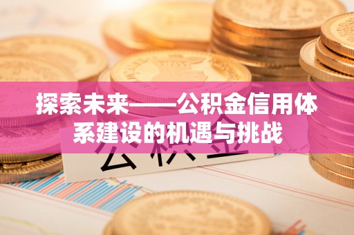 宁夏探索未来——公积金信用体系建设的机遇与挑战
