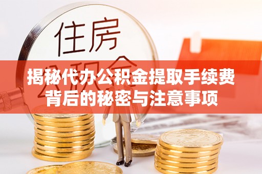 宁夏揭秘代办公积金提取手续费背后的秘密与注意事项