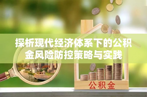 宁夏探析现代经济体系下的公积金风险防控策略与实践
