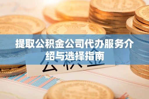 宁夏提取公积金公司代办服务介绍与选择指南